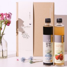 농부플러스 만능간장+식초 2병 선물세트, 만능어간장+사과식초, 1세트, 300ml