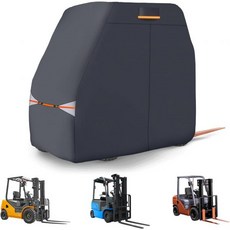 420D 옥스포드 지게차용 풀 지게차 커버 최대 8000파운드 측면 지퍼 해치 헤비 듀티 유니버설 핏 방풍 방수 지게차 보호 캐노피 가구 커버 102L47W80H, 420D 옥스포드 지게차용 풀 지게차 커버 최대 800