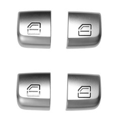4PCS 도어 창 유리 리프터 제어 스위치 버튼 - C 클래스 W205 GLC W253, 은