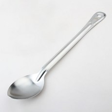스텐 업소용 다대 스푼 뷔패 단체 배식 급식 나눔 긴 수저, 1개