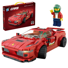 그레시아 고급형 자동차 블록 6종 박스구성, 레드, 1개