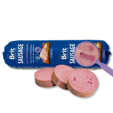 브릿 프리미엄 독 화식 강아지 사료 소세지, 1개, 800g, 닭고기 + 토끼고기