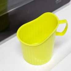 그린 실리콘 컵받침 종이컵 손잡이 온수 단열 테이블용 책상 컵 홀더 커피 무지 커버, 1개