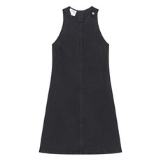 꾸레쥬 민소매 데님 드레스