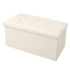 MAME 人造皮革收納椅, 米色