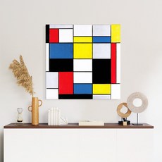 더 아트 컴퍼니 몬드리안 추상화그림 22종 집중력 창의력 향상 아이방 사무실 작업실 인테리어 명화그림, 6. PM-컬러의 구성