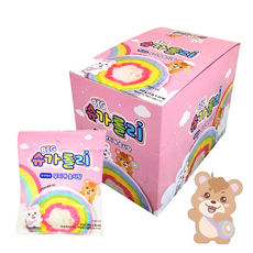 Sugarolly 超大片彩虹棉花糖, 120g, 1組