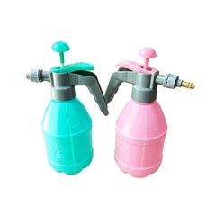 氣壓式噴霧瓶 園藝灑水壺, 1.2升加厚刻度紅藍混色, 1個