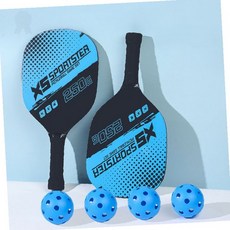 피클볼 라켓 2p 공 4p 세트 야외 스포츠 레저 운동 용품 2인용 패들 게임, 1개, 상세페이지 참조, 블루