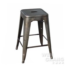 WEN CHANG Tolix H Stool 工業風吧台椅, 鏽色, 1個