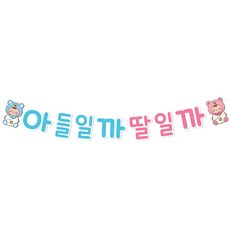 젠더 노출 파티 장식 젠더 노출 파티 현수막 젠더 노출 장식 용품, 1set