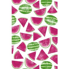 참고: 수박 커버 아트가 있는 빈 등거리 그래프 종이 노트, 기본