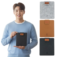 블노션 깔끔한 이북리더기파우치, G1브라운, 1개