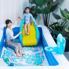 充氣籃球框搭配充氣泳池 戲水池 兒童球池【現貨天天出】, 1個, 小熊充氣籃框