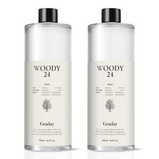 그라데이 디퓨저 리필액, 2개, 500ml, 우디 24