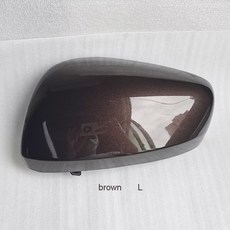 자동차 백미러 커버 2019 카자르 2016 2017 르노 케이스 액세서리 LID02, L brown