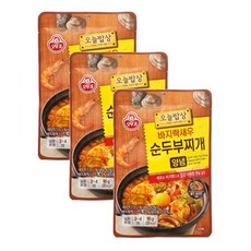 오뚜기 오늘밥상 바지락새우순두부찌개양념 90g 3개, 2세트