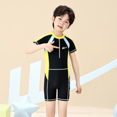 男童連體泳衣2026新款 時尚舒適 專業游泳訓練泳裝