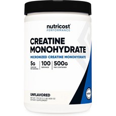 Nutricost 뉴트리코스트 크레아틴 모노하이드레이트 파우더 분말 500g, 크레아틴 500g, 1개