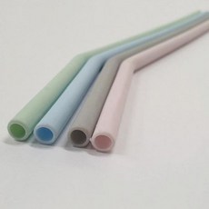 재사용 가능한 실리콘 음료 빨대 드링킹 스트로우 986000ea (개), 본상품