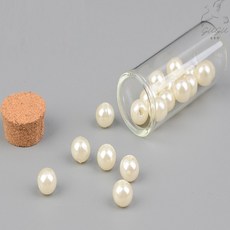 코르크 마개 일자형 유리통 수납 용기 보관 식재보관, 50mm