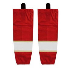 RVOKYE 훈련 및 게임용 프로 아이스 하키 양말 - 고밀도 메시 빠른 건조 통기성 하키 양말 청소년 성인용 Ht10-레드 L, Small