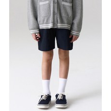 MUSINSA STANDARD KIDS 밴딩 치노 쇼츠 [네이비] 416891