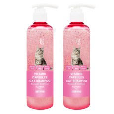 펫어스 비타민 캡슐 고양이 샴푸 푸르메리아향, 300ml, 1개입, 2개