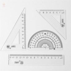 나프로컬렉션 각도기 삼각자 4종 투명자