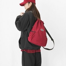 스트링 수납 구조 경량 데일리 나일론 백팩 5FWY 79000EA 1EA, 레드