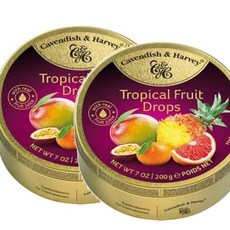 캐빈디쉬앤하비 트로피컬 후르츠 드롭스 Cavendish & Harvey Tropical Fruit Drops, 2개