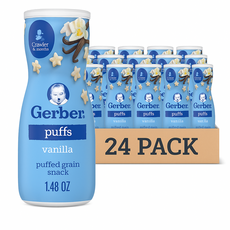 거버 그래듀에이츠 퍼프 시리얼 스낵, 42g, 24개, 바닐라