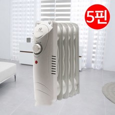 핌핀105M/5핀 미니 라디에이터 화장실 난방기 욕실 히터 전기 난로 동파방지, 단품