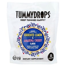 Tummydrops Ginger Variety Pack Sorrento Lemon & Amarena Cherry 33 Lozenges, 33개, 1, 33정