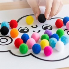 단비가 솜방울 50mm 미술재료, 노랑