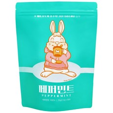 우고래빗 페퍼민트 허브차 50티백 (1.5gx50T), 1.5g, 1개, 50개입