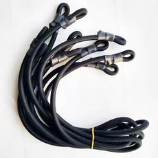 트램펄린 고무 줄 호환 점핑 부품 로프 밴드 탄성 고탄성, 블랙 10mm 1.2m 2개