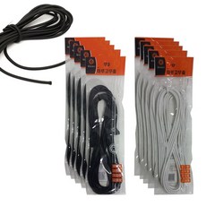 둥근면밴드 마루고무줄 천고무줄 3m 5개 천고 eas+62515sG, 검정둥근면밴드3m5개