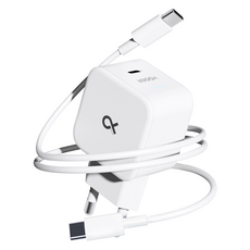 요거 30W PPS PD 초고속 충전기 + 25W C to C타입 케이블 2.4m, 화이트, 1세트