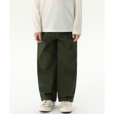 매장정품 무신사스탠다드 MUSINSA STANDARD KIDS 원 턱 와이드 밴딩 치노 팬츠 [카키] MKDPC9Z01-KH 529138