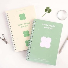 꿈꾸는비 100일 스프링 스터디 플래너 데일리플래너, 01 럭키 그린