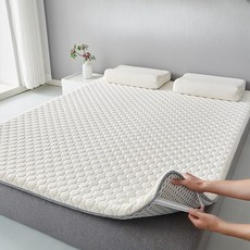 토퍼 매트리스 패드 따뜻한 소프트 두꺼운 토퍼, 3cm 라텍스혼합 매트리스, 80x200cm (학생용)