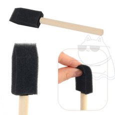 펀코 스펀지붓 2.5cm 도장 털안빠지는 리폼 빽붓 오일 화방, 1