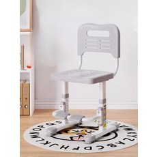 학습의자 등받이 높이조절 발판 리프트 저학년 공부 자세교정, 17.강화 노블그레이