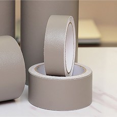 오베이요 가죽 리폼 테이프 소파 보수 스티커, 그레이