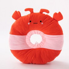 하니펫 강아지 고양이 넥쿠션 귀요미 소프트 넥카라, 1개, 꽃게