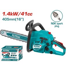 TOTAL 二行程引擎鏈鋸機 1.4kW 41cc 16吋(405mm) TG5411611, 1個