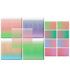 베이토리 300매 투명 글리터 스티커 메모지 3 3 클리어 메모 패드 셀프 스틱 탭 방수 기능이 있는 셀프 접착 스티커 메모지 사무용품용 76mm