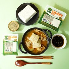 농협 안동생명콩 국산콩 두부 찌개용, 4개, 210g