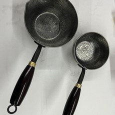 手工鐵鍋 鍛打錘紋 無塗層 小鍋, 1個, 加厚加高加大/16公分-大平底-手工鍛打,傳承匠心章丘出品+鐵鍋 鍛打錘紋/匠心獨